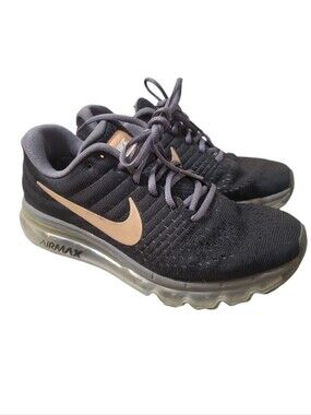 Nike Air Max 2017 Women's Black Bronze Running Training Shoe Size 8